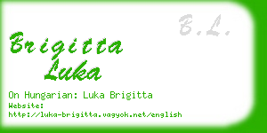 brigitta luka business card